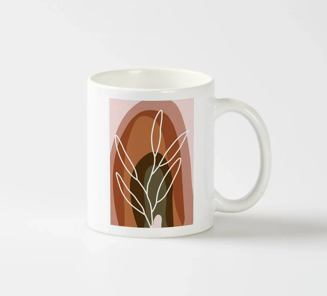 Floreale astratto tazza in ceramica da Daron