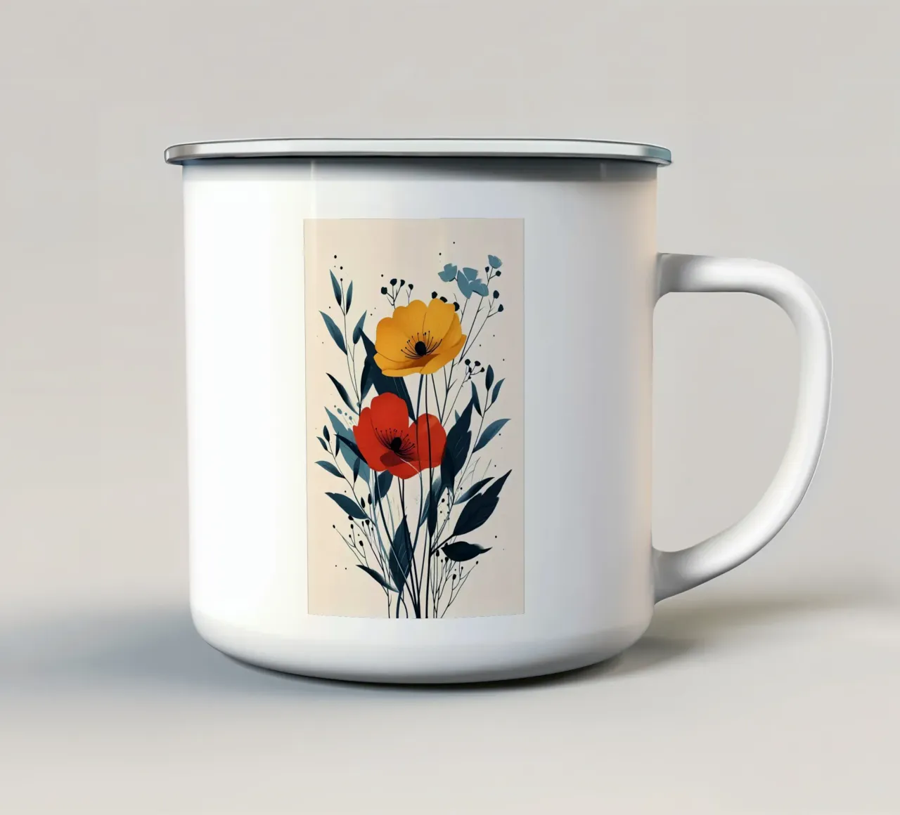 I fiori tazza in smalto da Larry