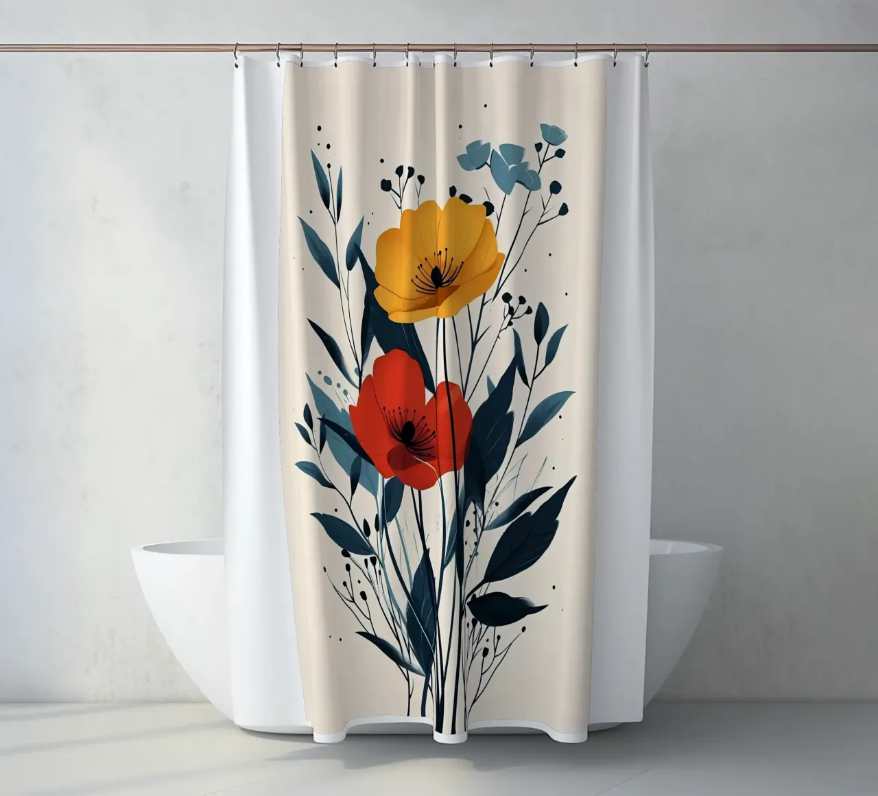 I fiori tenda da doccia da Larry