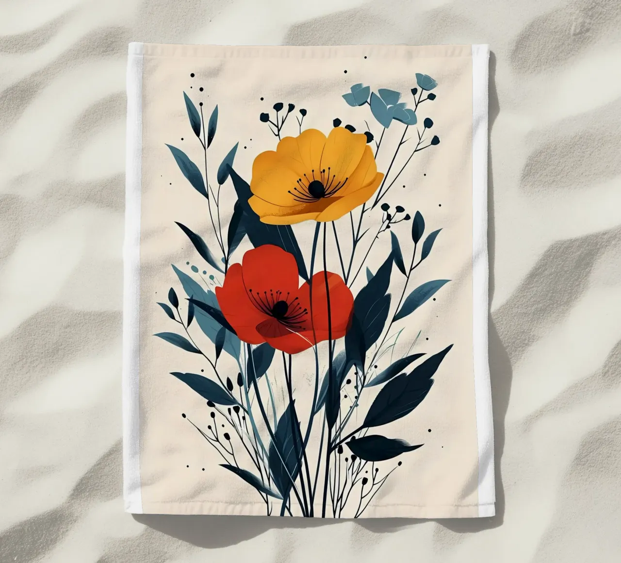 I fiori telo mare da Larry