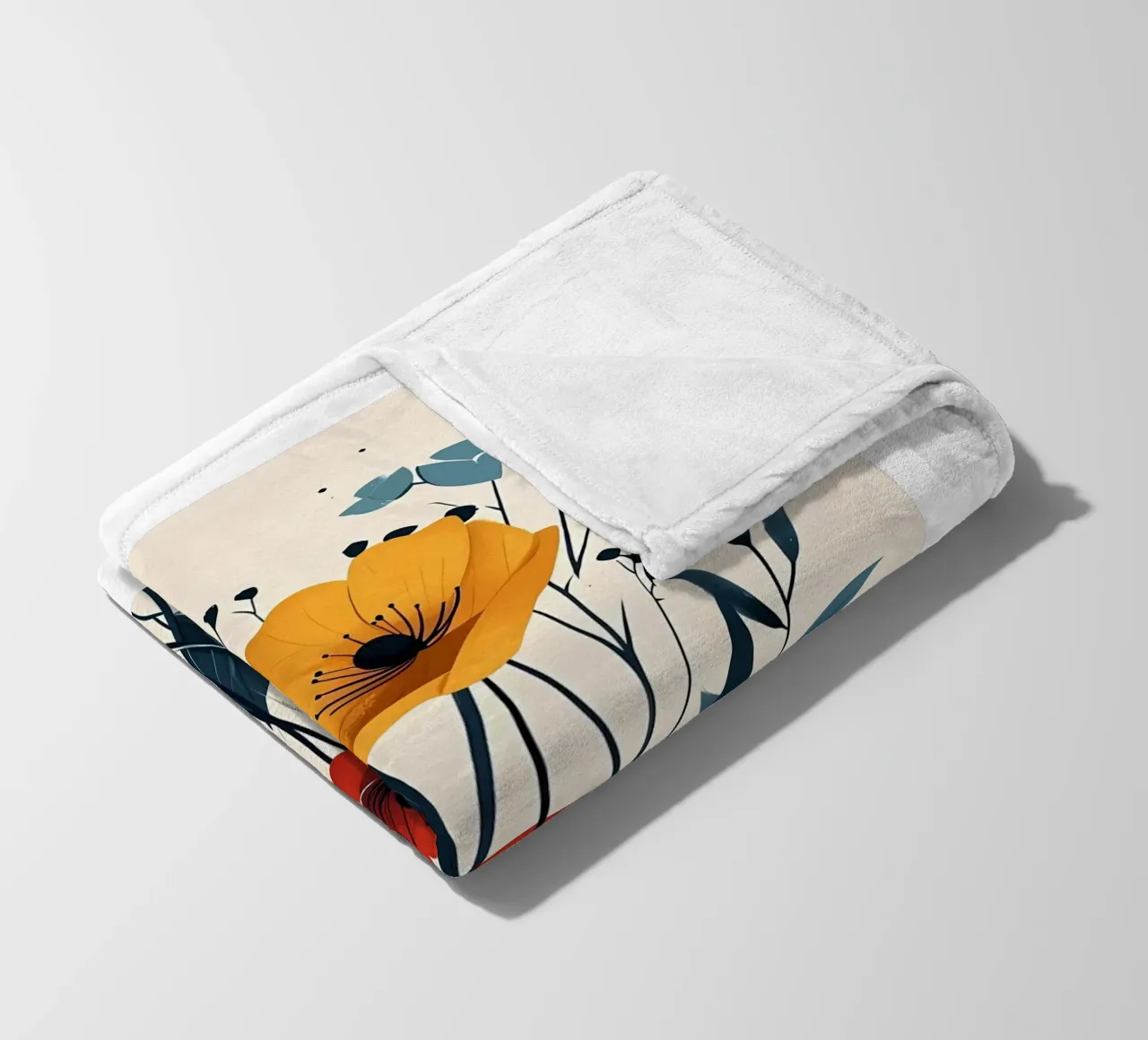 I fiori coperta in pile da Larry