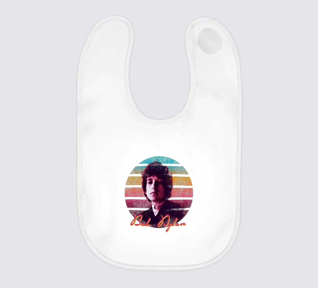Bob Dylan vintage style bavaglino da Lembayung art