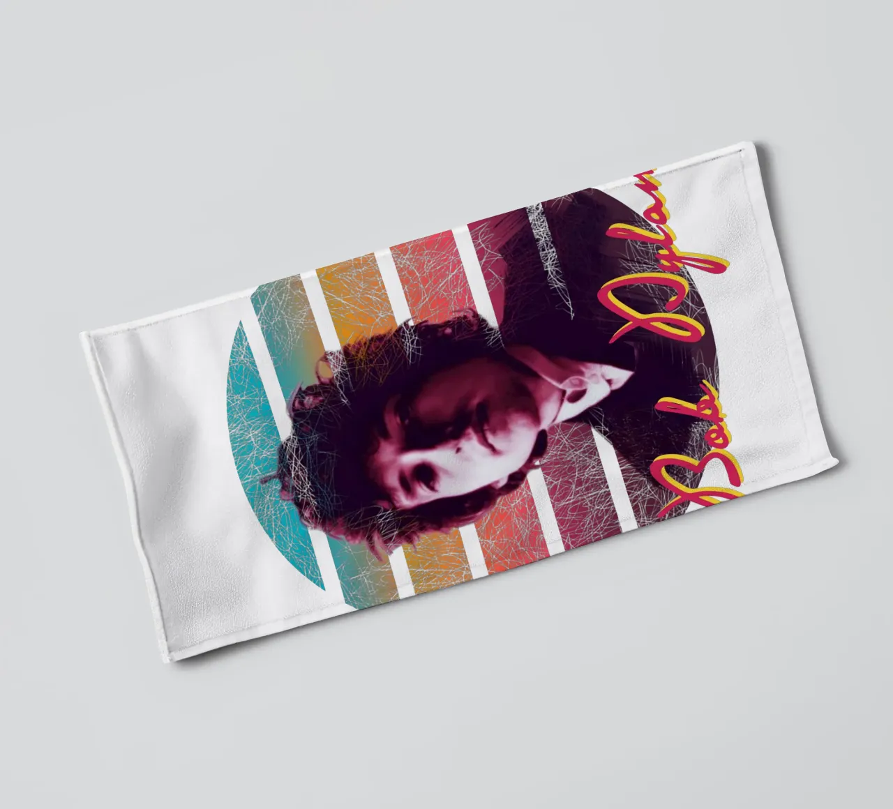 Bob Dylan vintage style asciugamano da bagno da Lembayung art