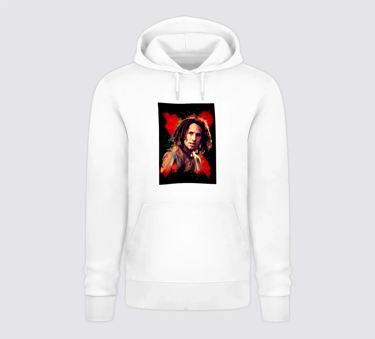 Zack de la Rocha felpa con cappuccio da Lembayung art