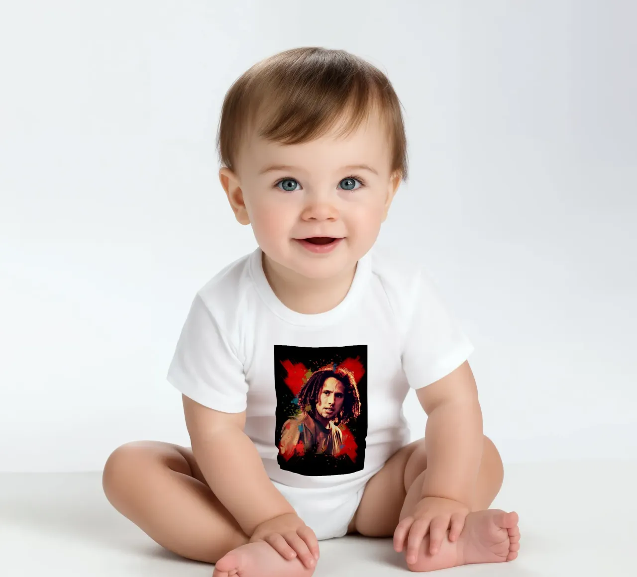 Zack de la Rocha body neonato maniche corte da Lembayung art