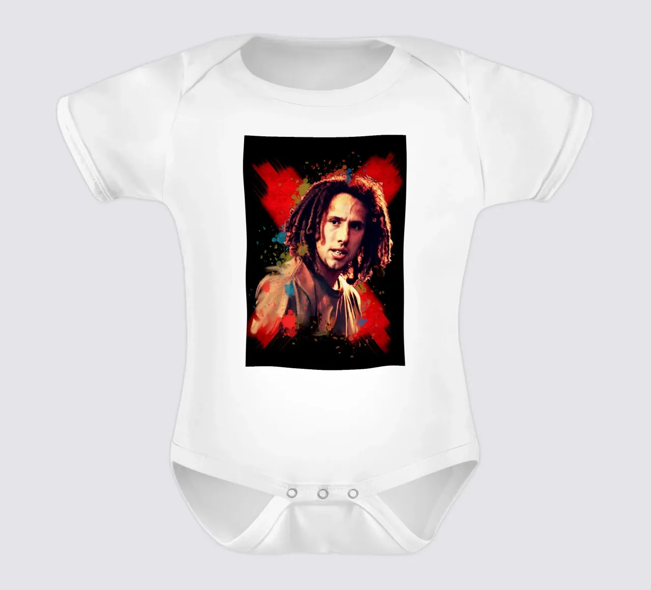 Zack de la Rocha body neonato maniche corte da Lembayung art