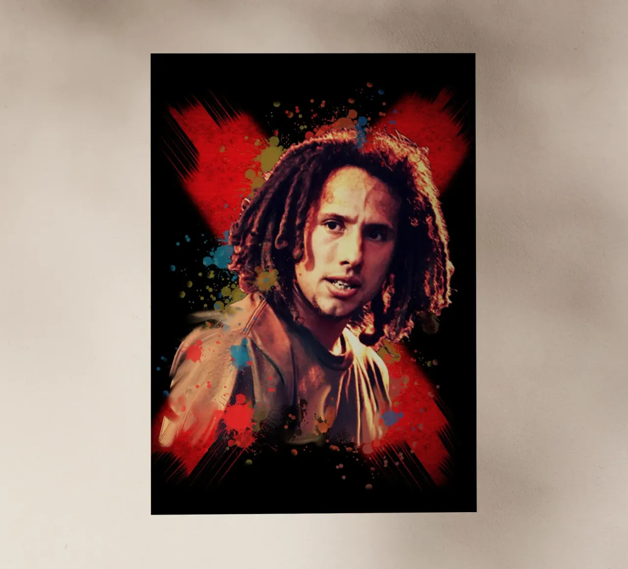 Zack de la Rocha pellicola backlit da Lembayung art