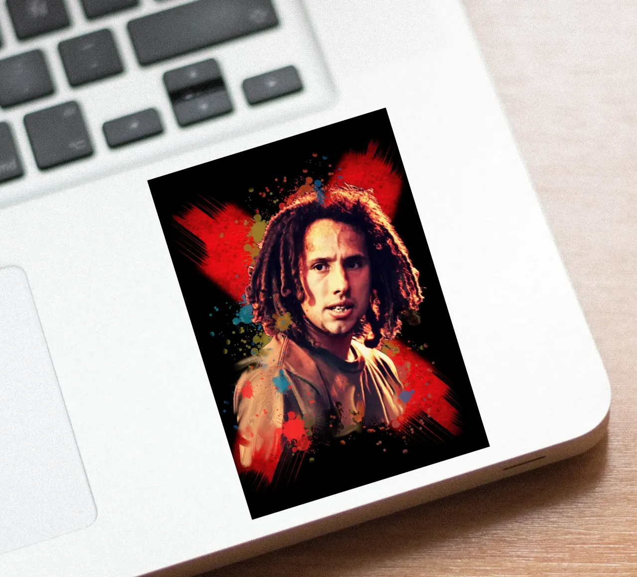 Zack de la Rocha sticker by Lembayung art