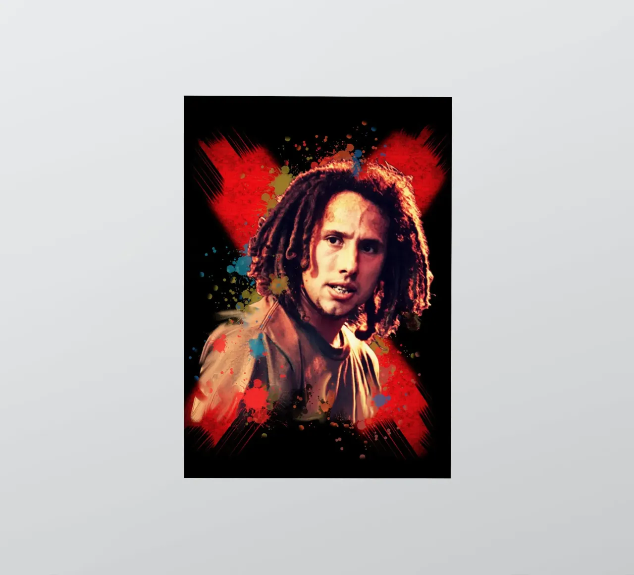 Zack de la Rocha sticker by Lembayung art