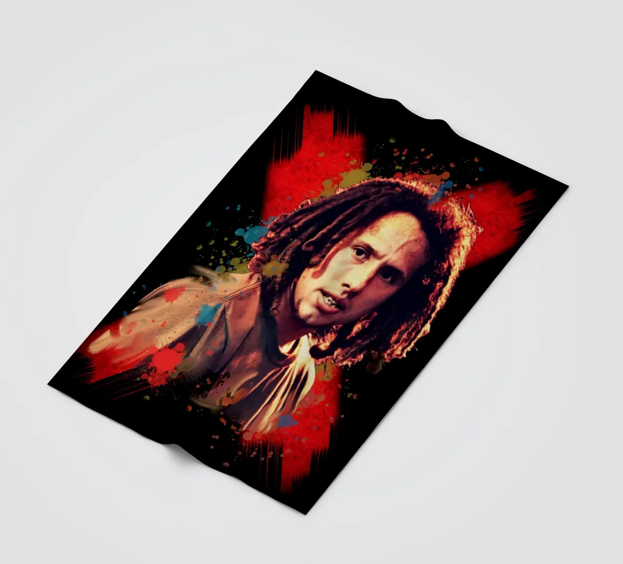Zack de la Rocha coperta in pile da Lembayung art
