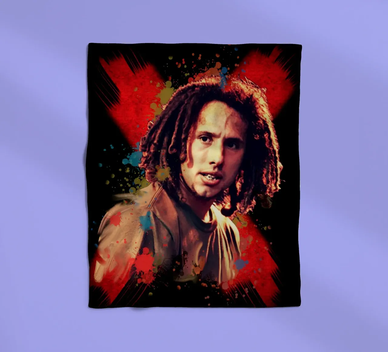 Zack de la Rocha coperta in pile da Lembayung art
