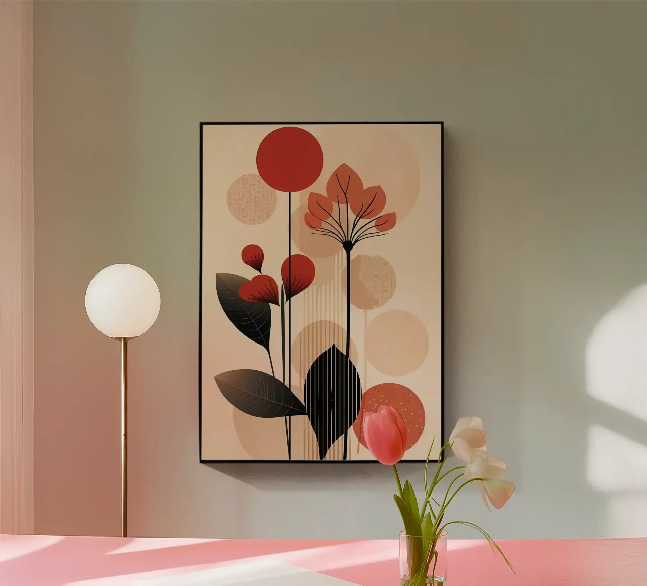 Fiori astratti plexiglass da Larry