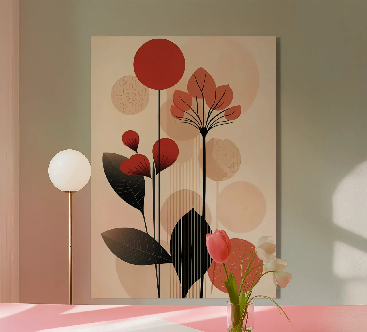 Fiori astratti plexiglass da Larry
