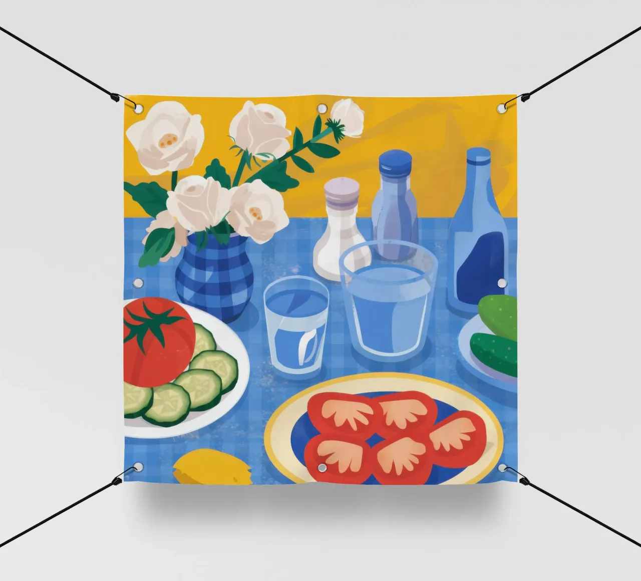Festa fresca al fresco telo in pvc da Prism Ritual