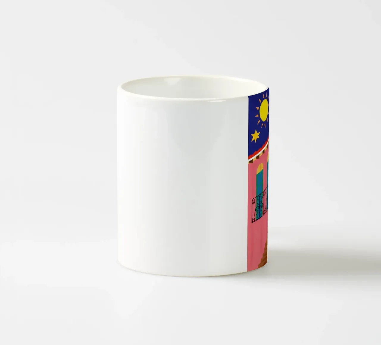 La strada della notte di Carnevale tazza in ceramica da Ink Pulse