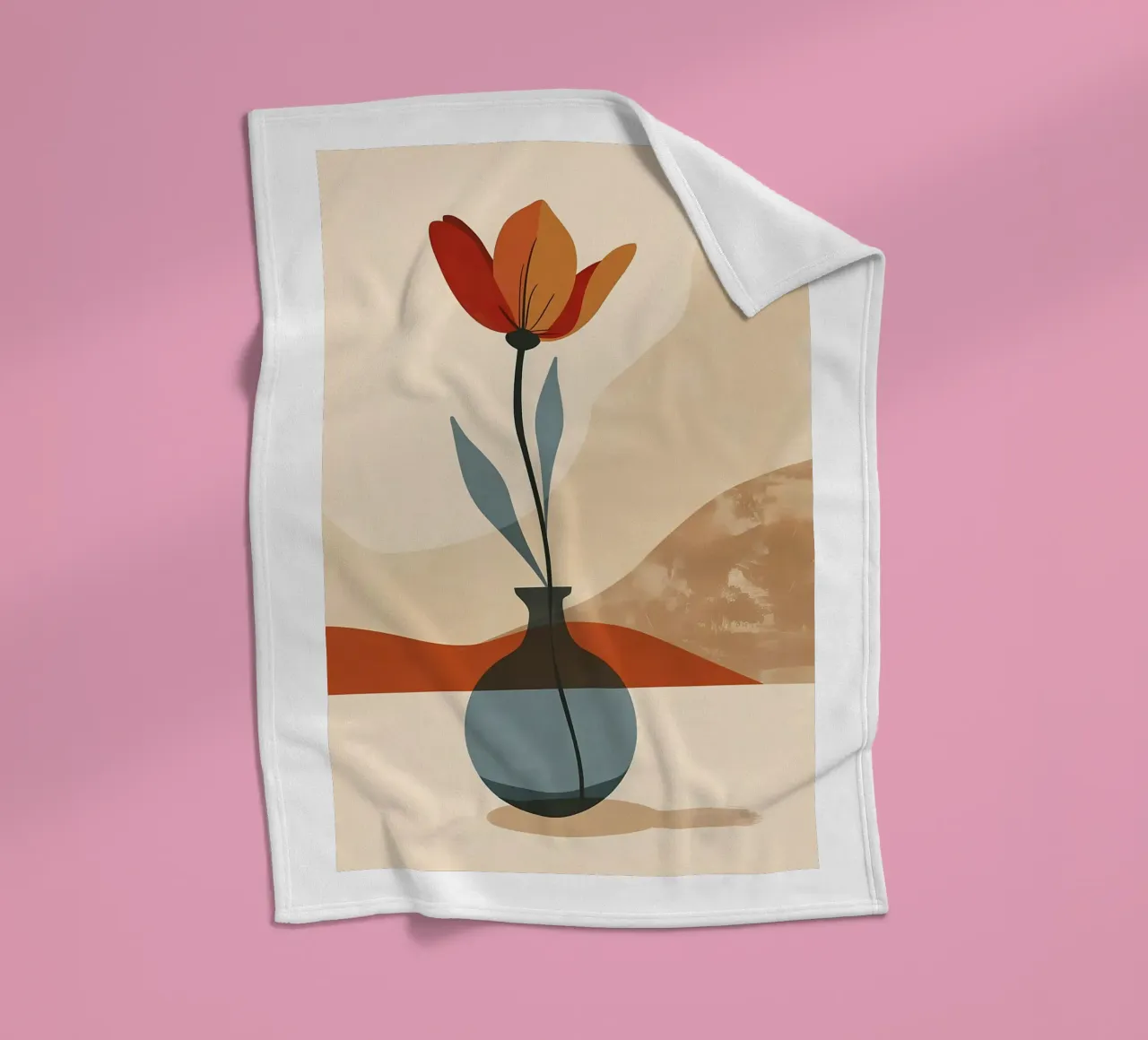 Linea e fioritura coperta in pile da Larry