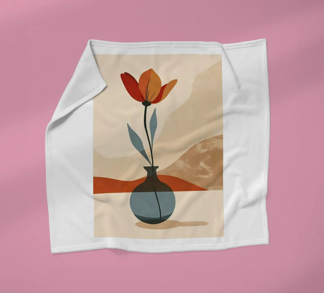 Linea e fioritura coperta in pile da Larry