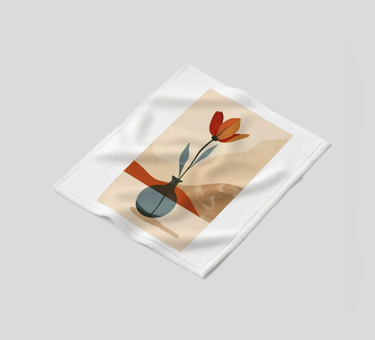 Linea e fioritura coperta in pile da Larry