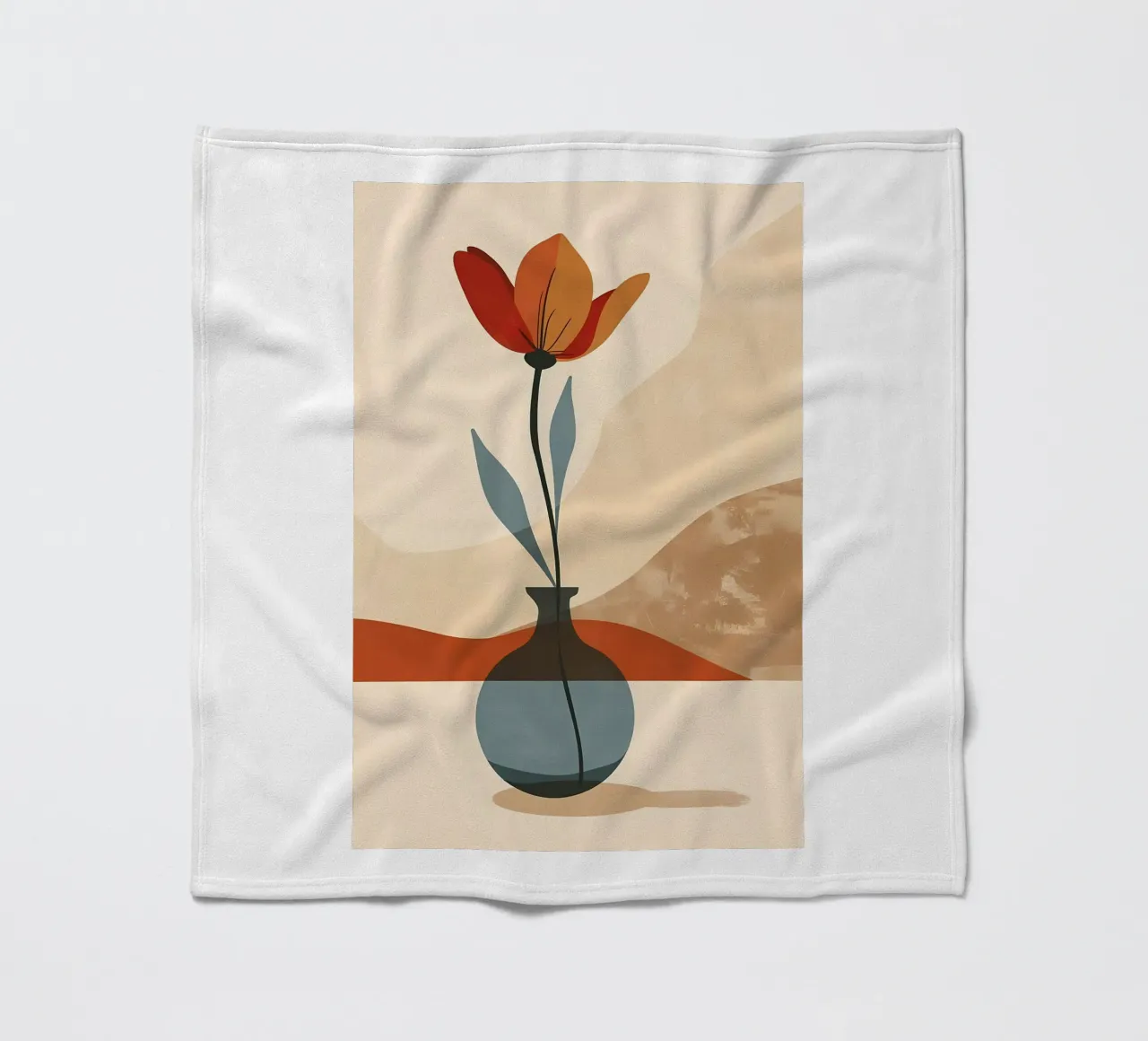 Linea e fioritura coperta in pile da Larry
