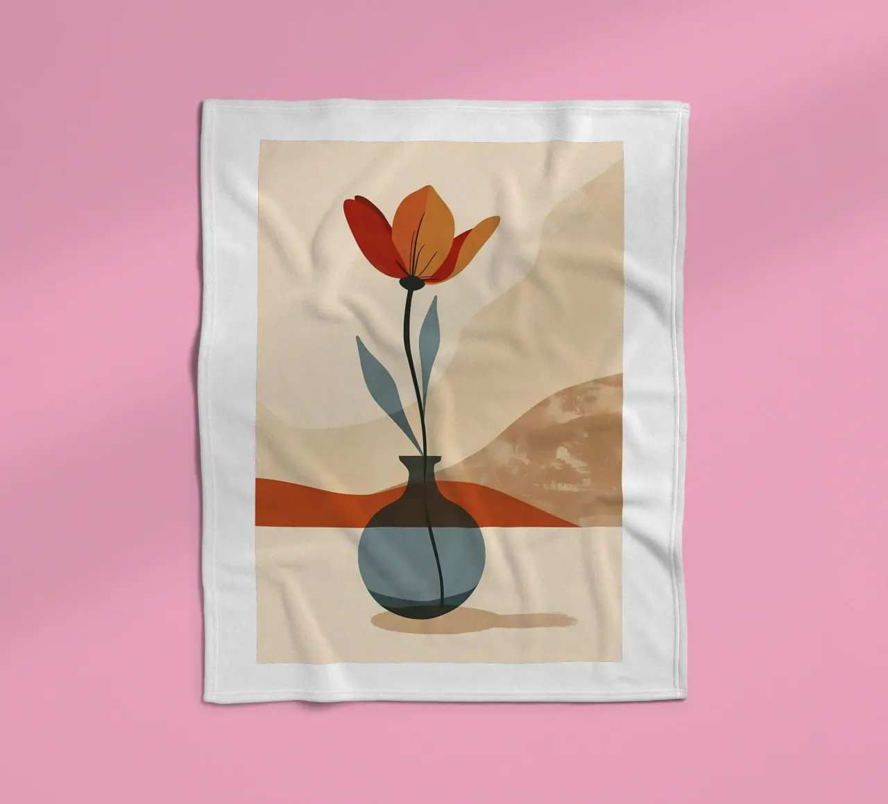 Linea e fioritura coperta in pile da Larry