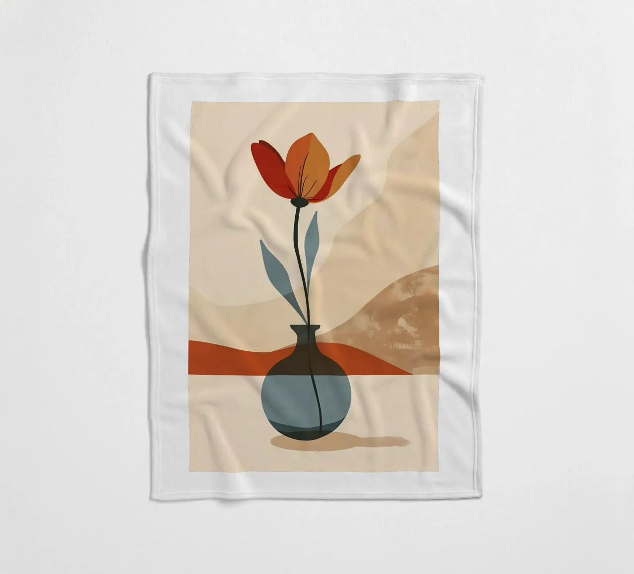 Linea e fioritura coperta in pile da Larry