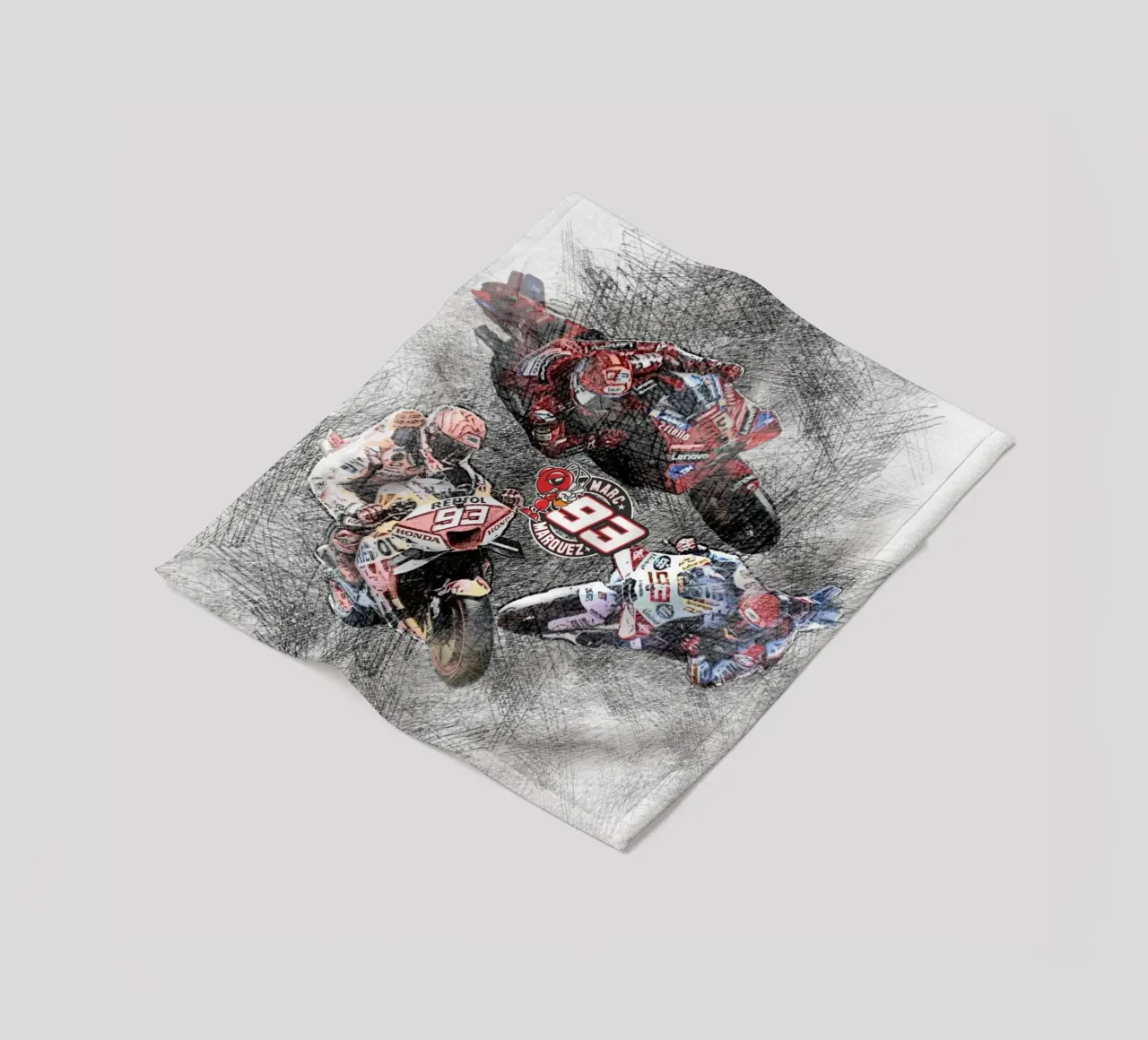 Marc Marquez 93 coperta in pile da Abasa Inaraya