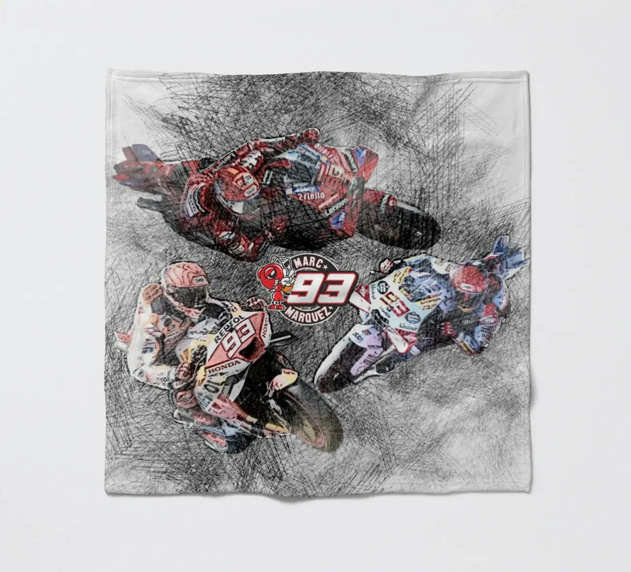 Marc Marquez 93 coperta in pile da Abasa Inaraya