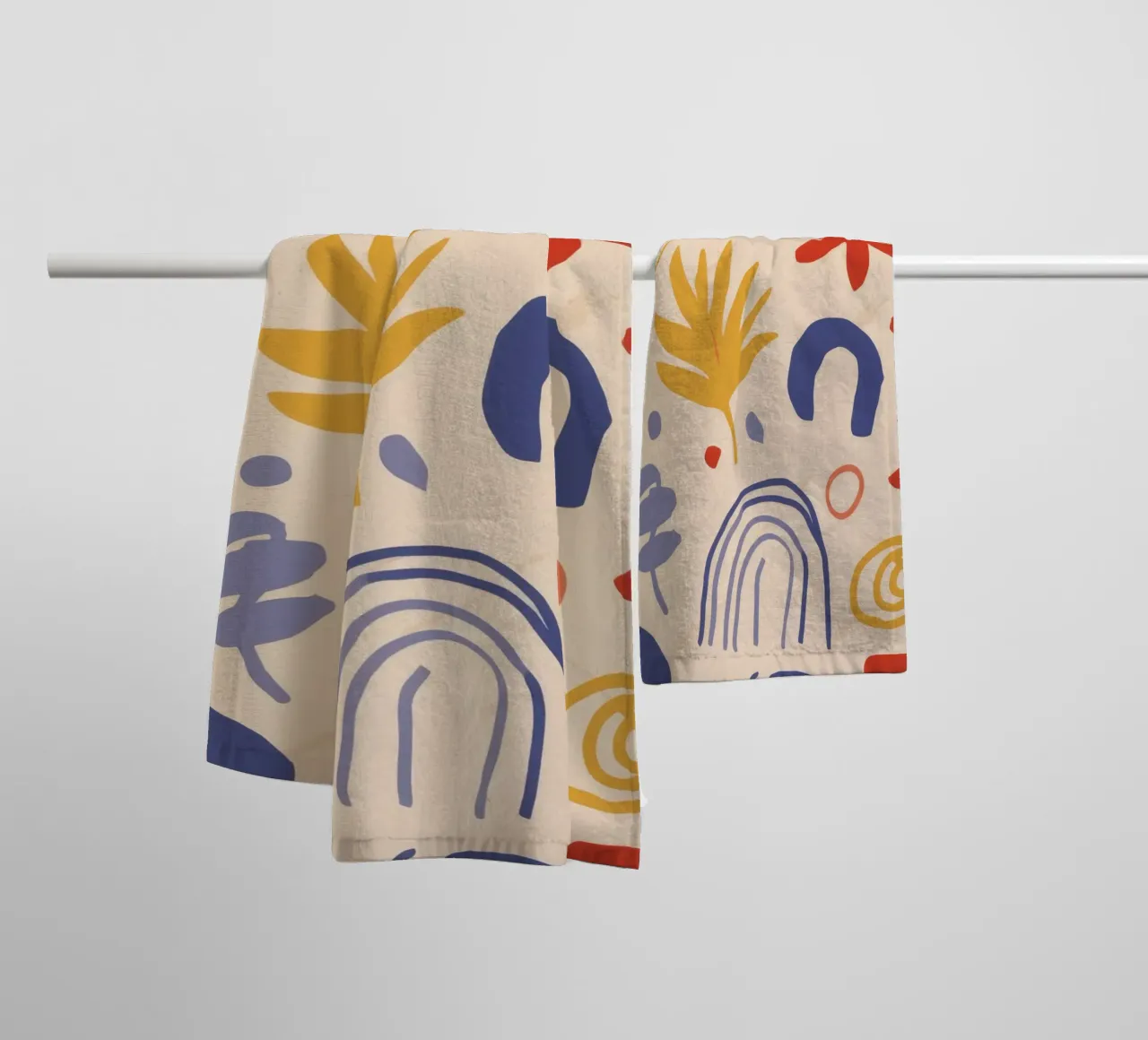 Vreugdevolle abstracte dans badhanddoek van Prism Ritual