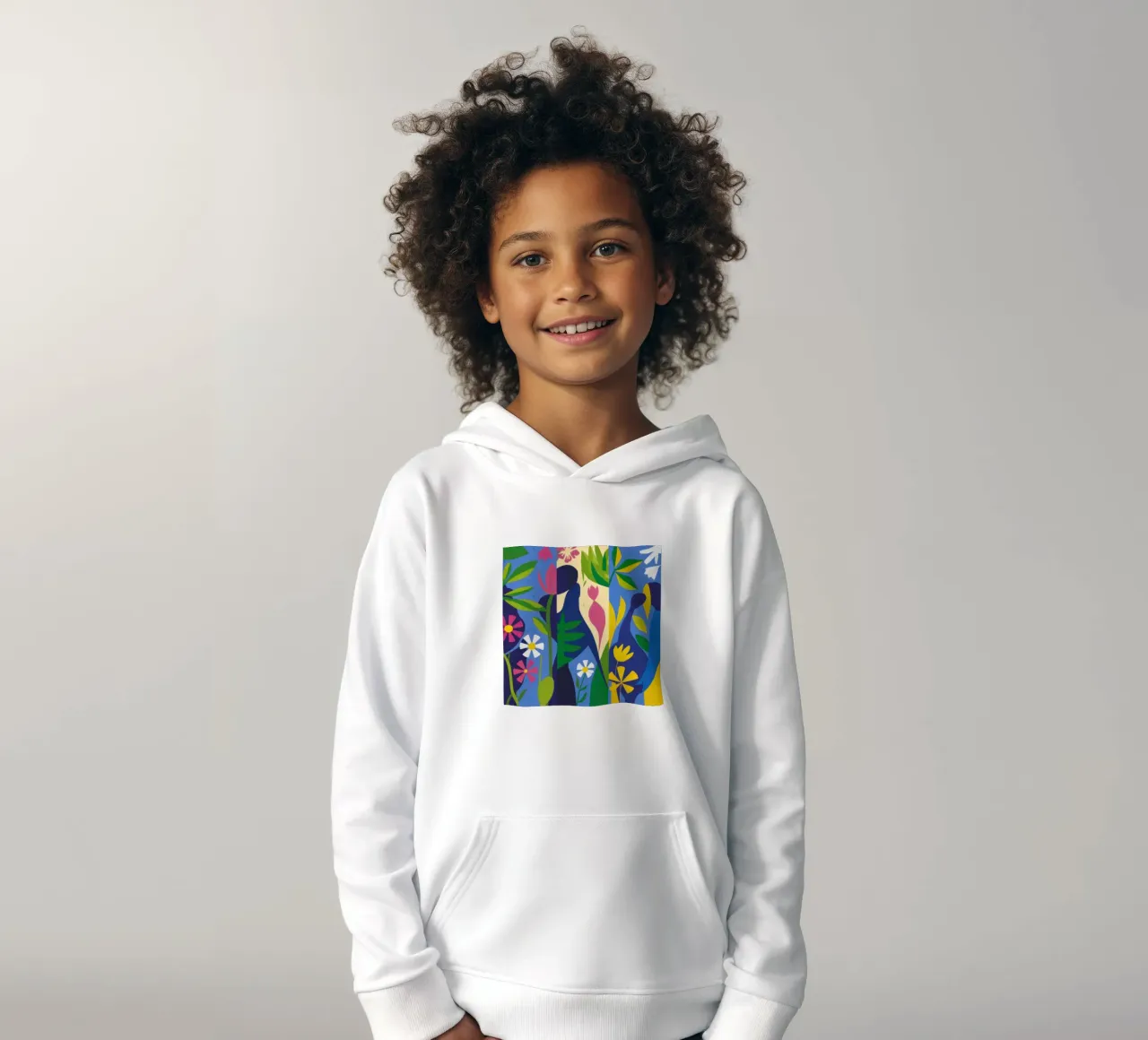 Diosa de la selva sudadera con capucha para niño de Ink Pulse