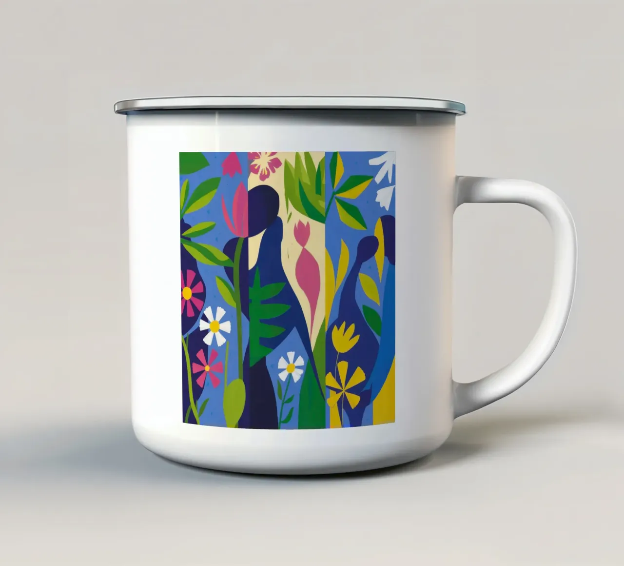 Dea della giungla tazza in smalto da Ink Pulse