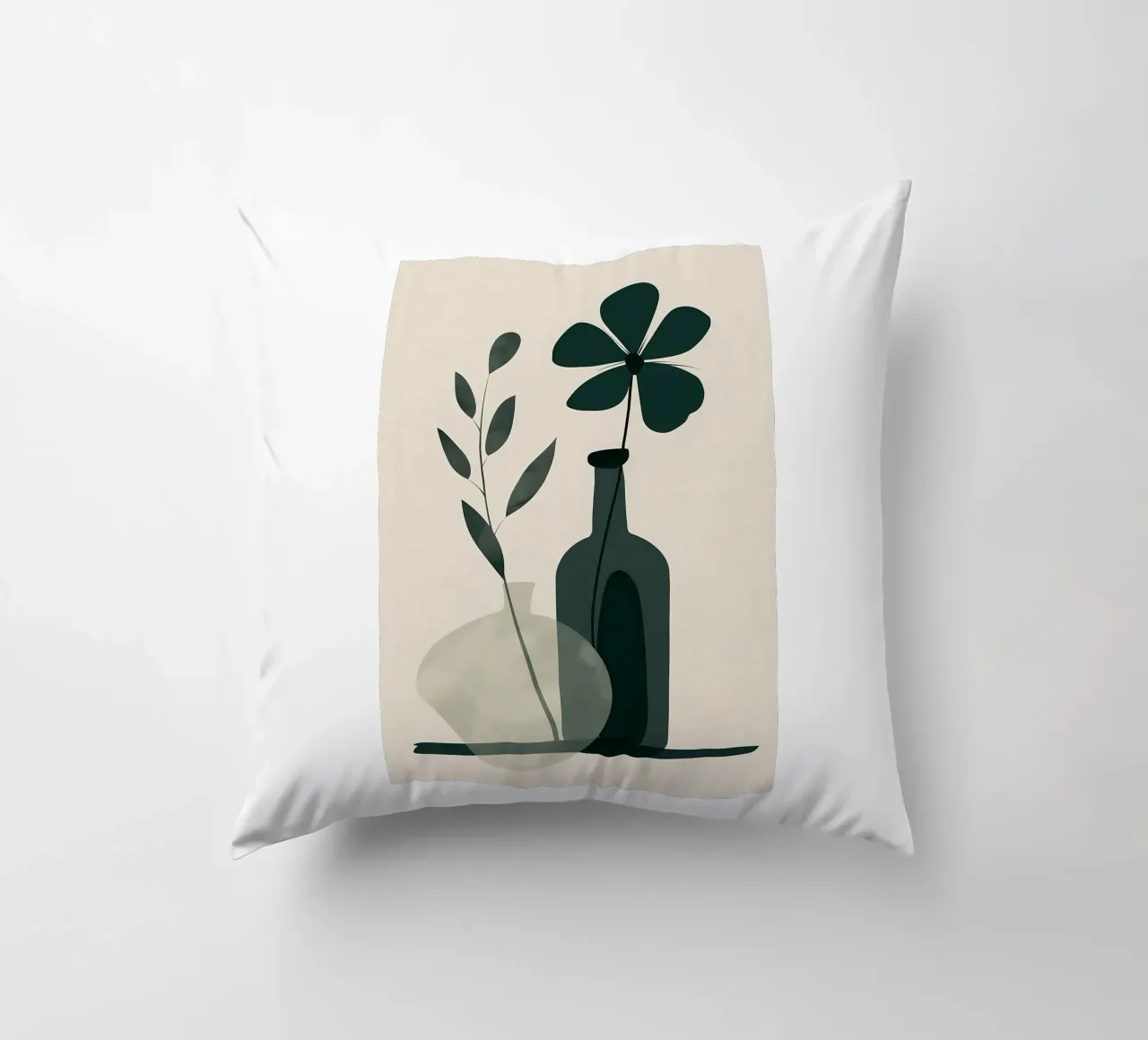 Linea e fioritura cuscino da Larry