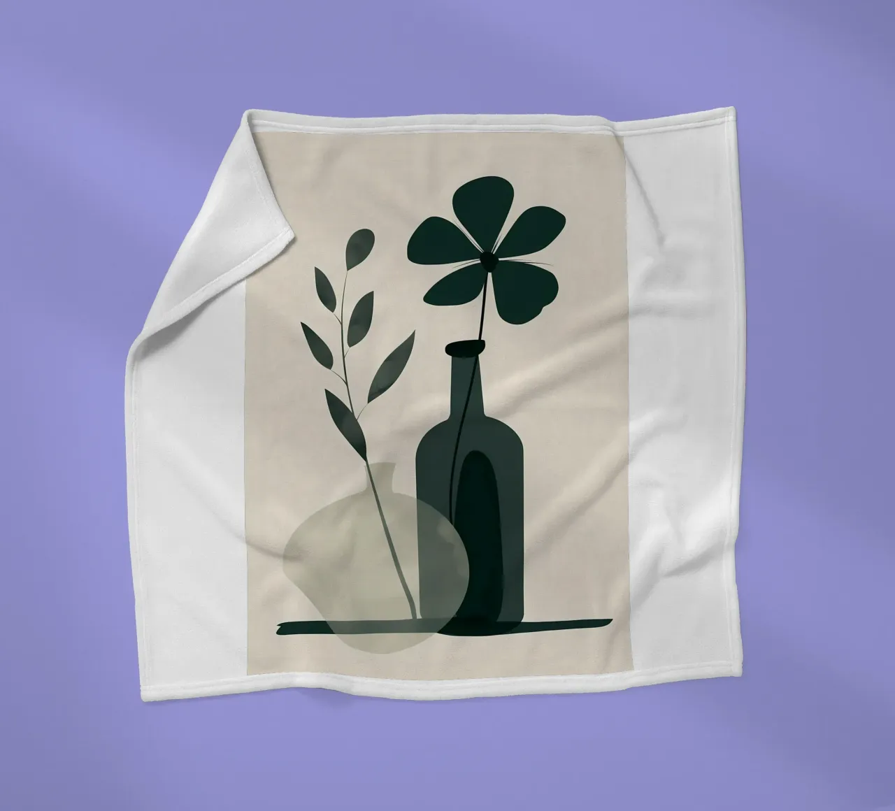 Linea e fioritura coperta in pile da Larry