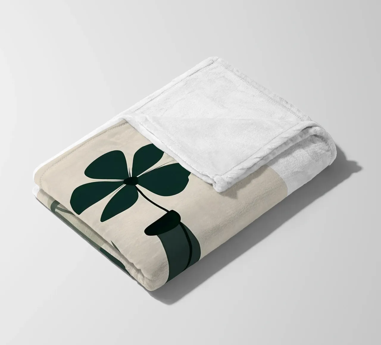 Linea e fioritura coperta in pile da Larry