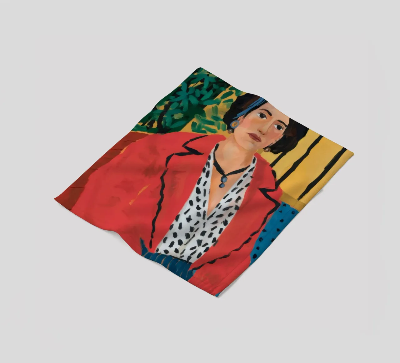 Sorriso cremisi fiducioso coperta in pile da Prism Ritual