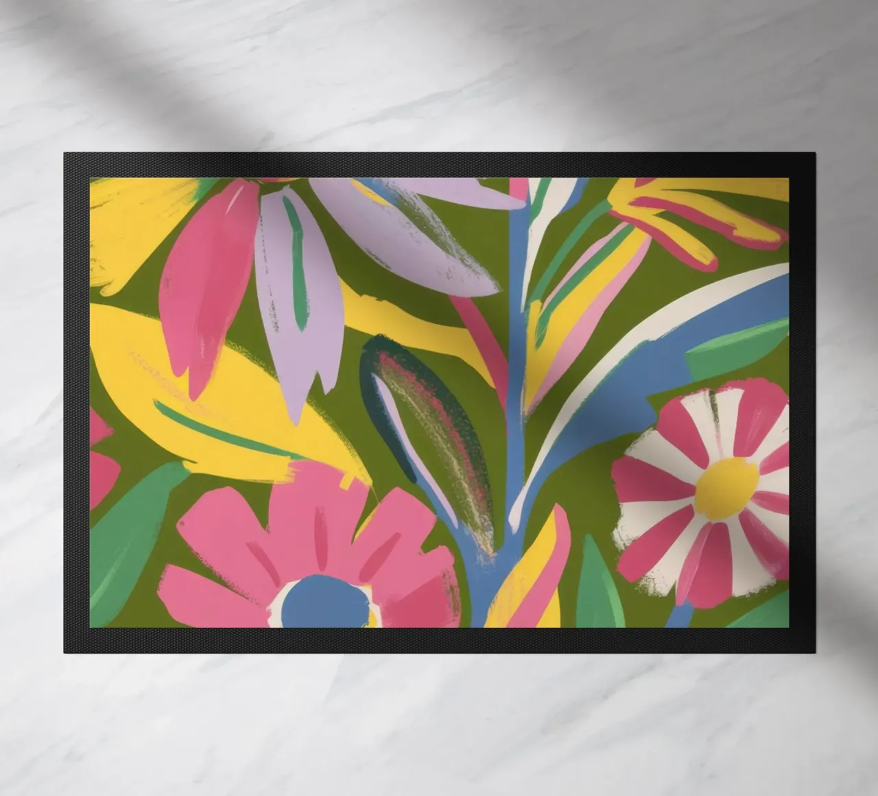 Perpetual Summer Garden doormat by Ink Pulse