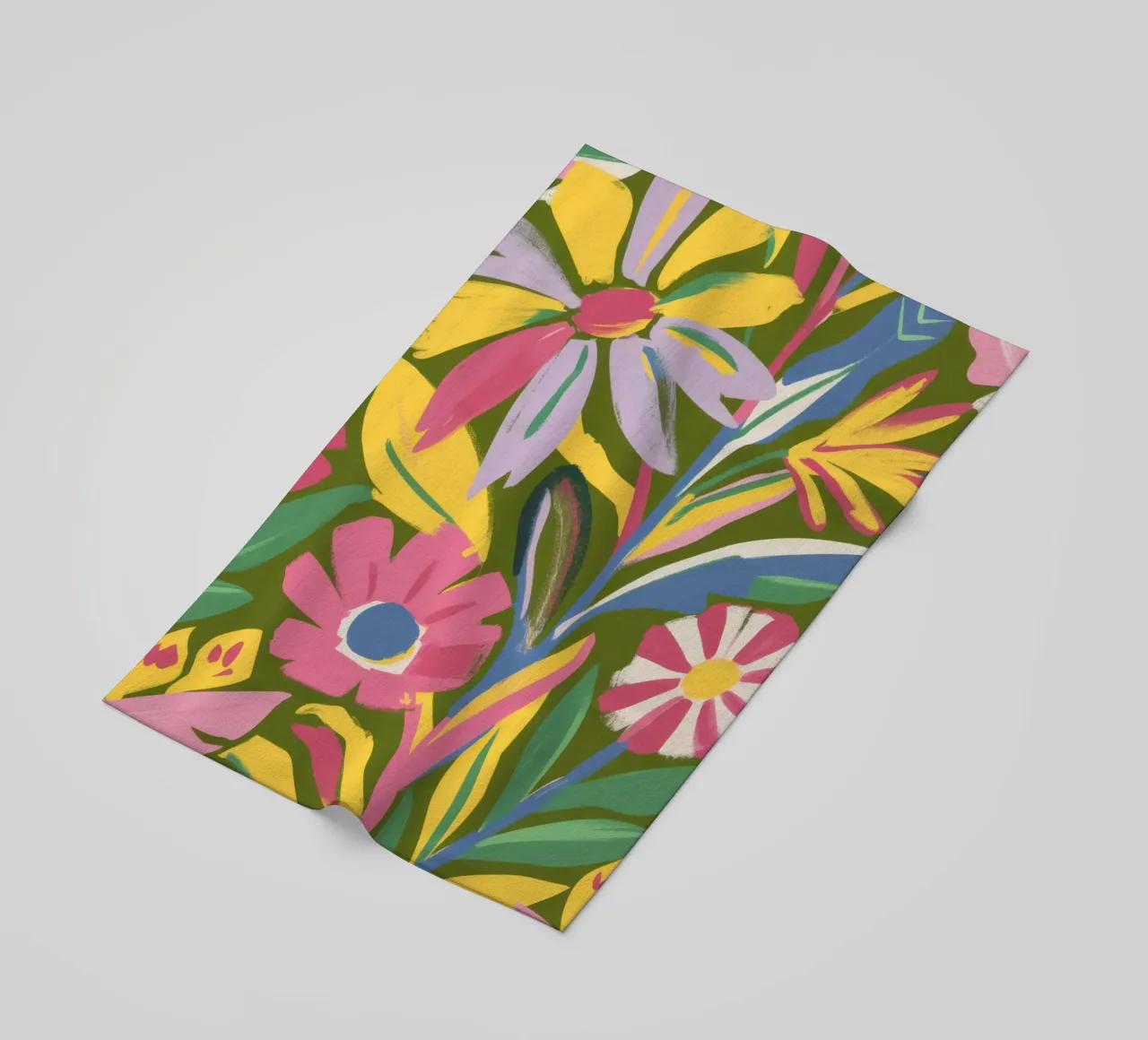 Eeuwigdurende zomertuin strandhanddoek van Ink Pulse