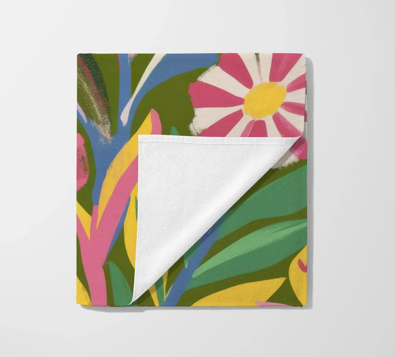 Eeuwigdurende zomertuin strandhanddoek van Ink Pulse