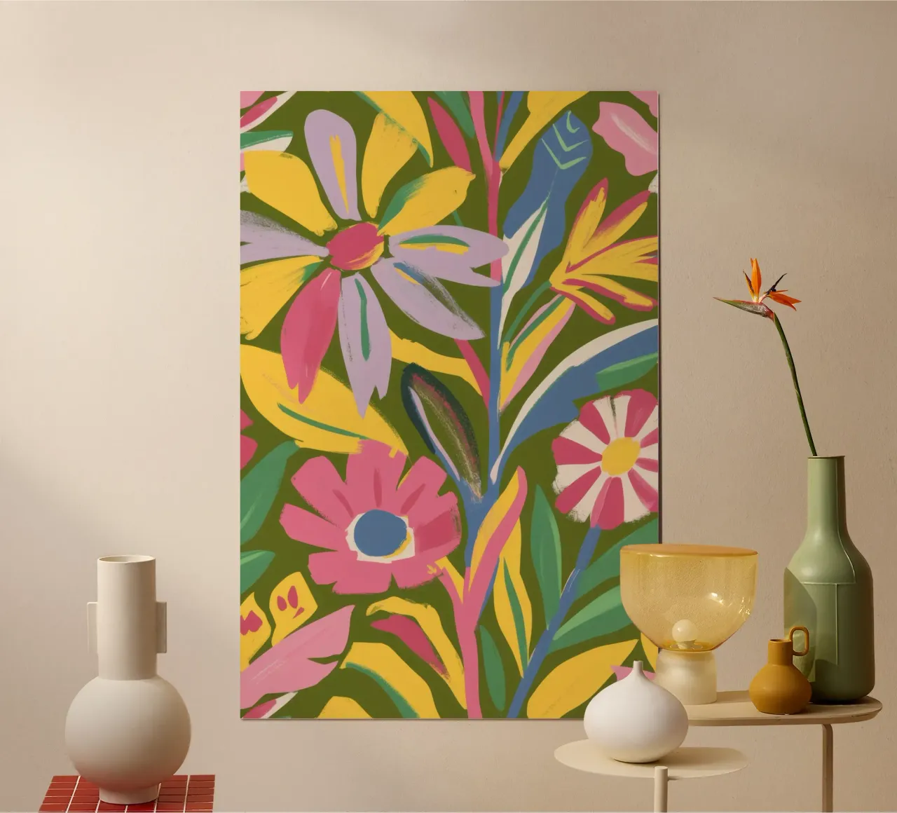 Eeuwigdurende zomertuin hahnemühle van Ink Pulse