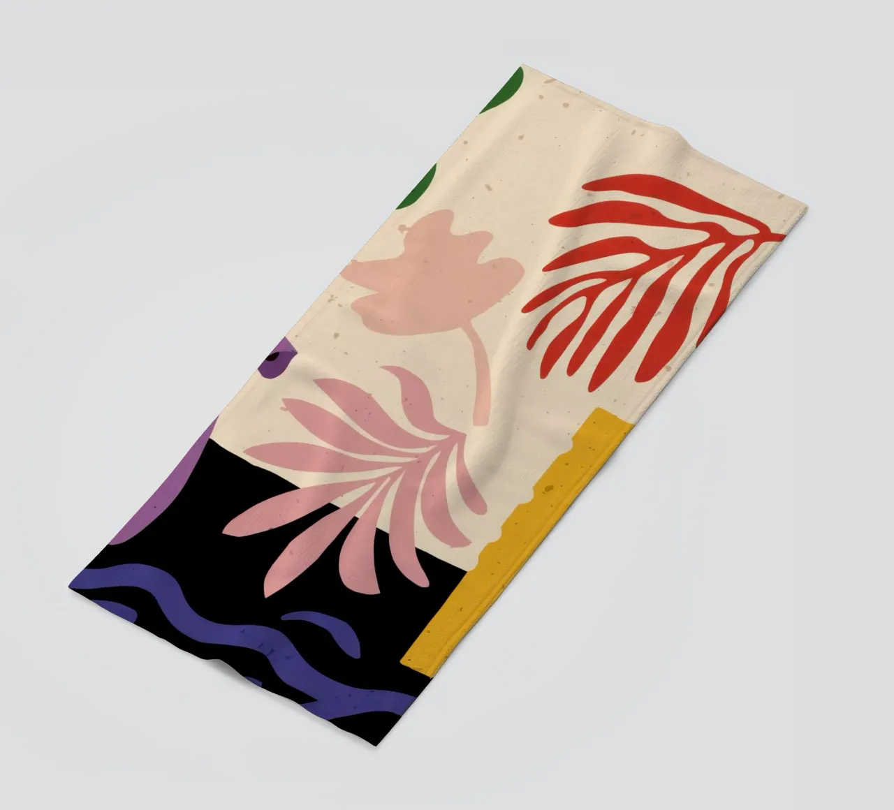 Organic Shapes in Motion beach towel by Mythy Brush