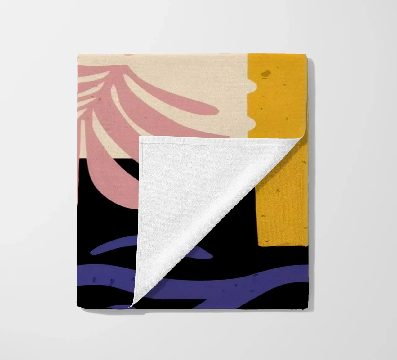Organic Shapes in Motion beach towel by Mythy Brush