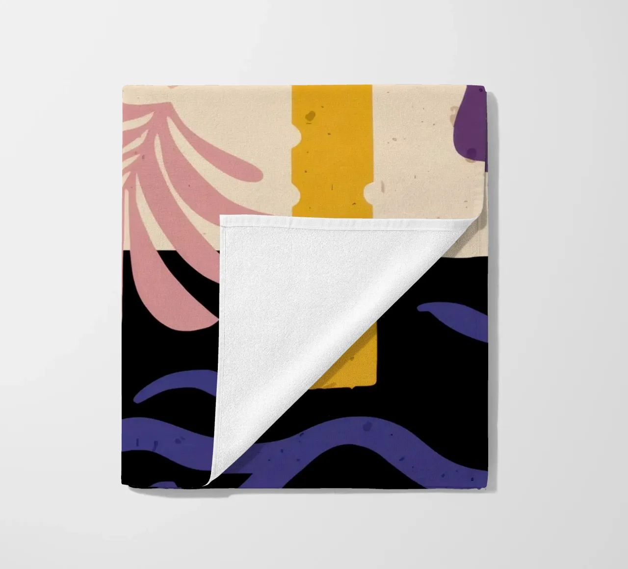 Organic Shapes in Motion beach towel by Mythy Brush