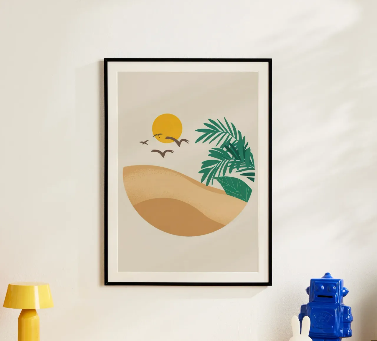 Wüstensonnengruß Poster von Mythy Brush