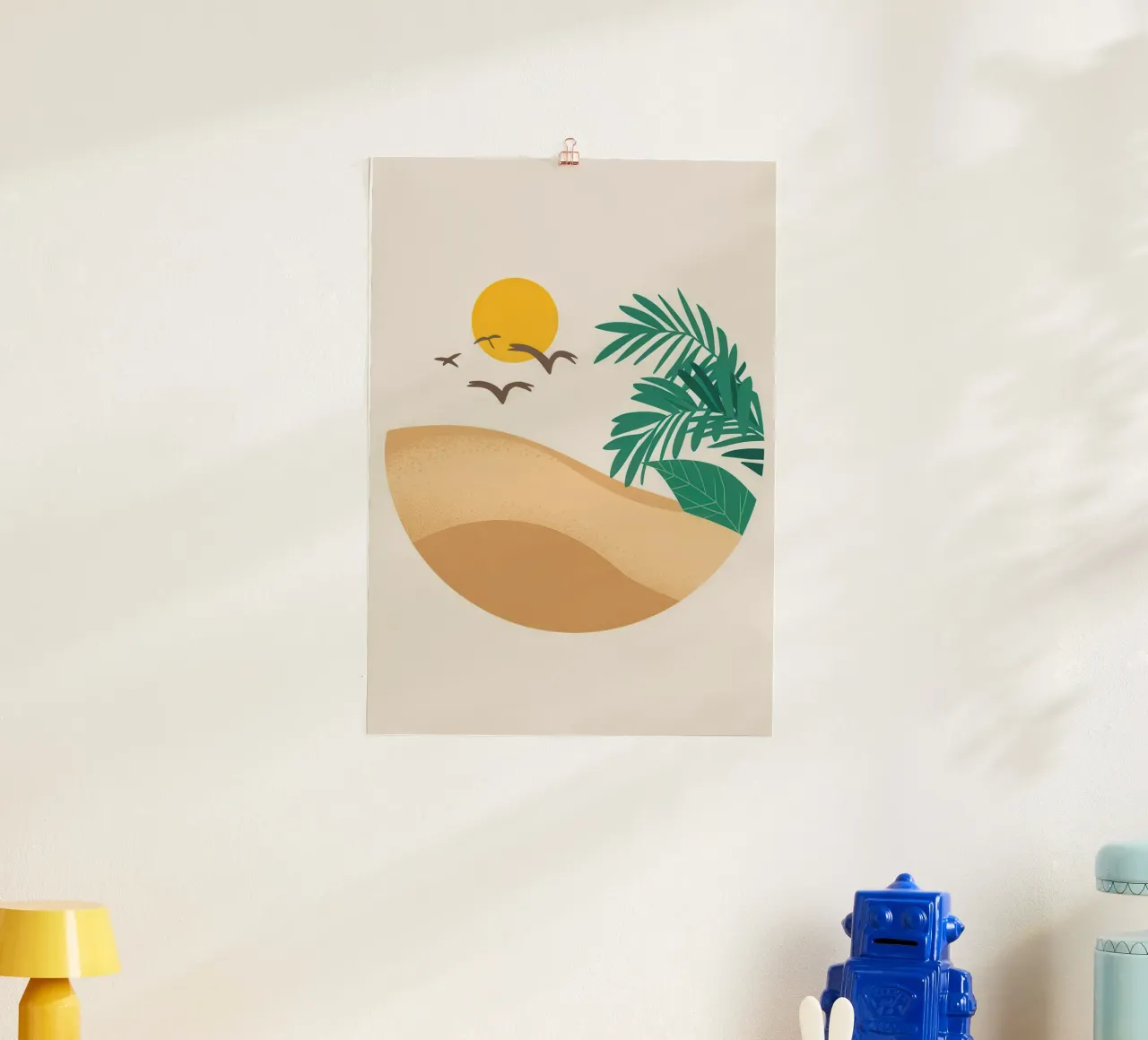 Wüstensonnengruß Poster von Mythy Brush