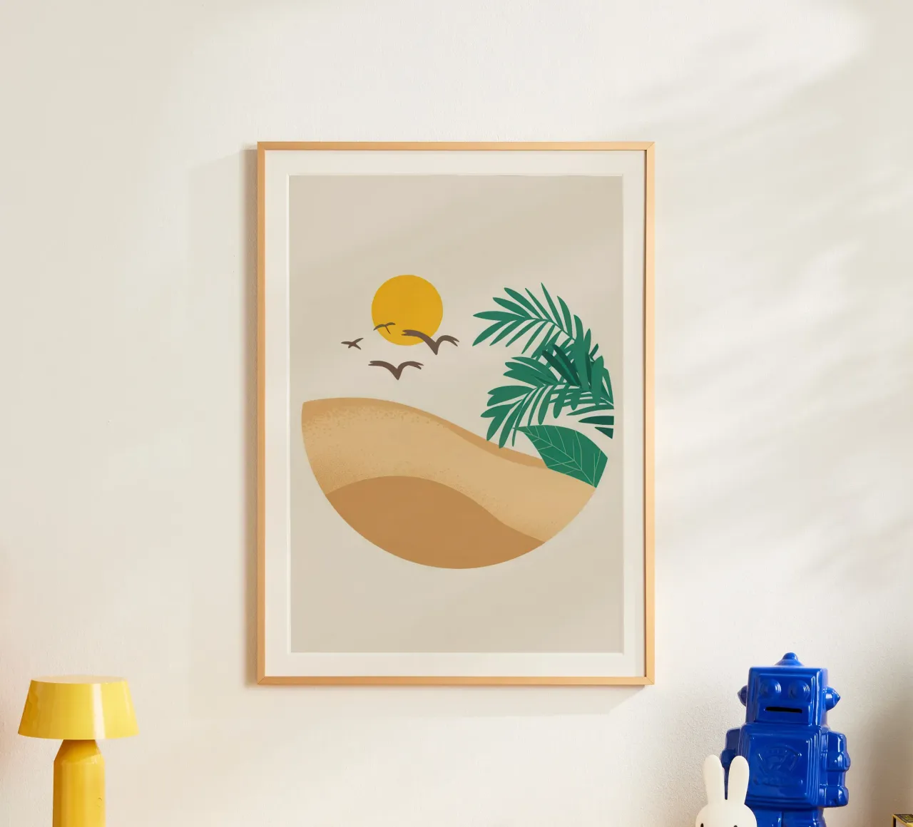 Wüstensonnengruß Poster von Mythy Brush