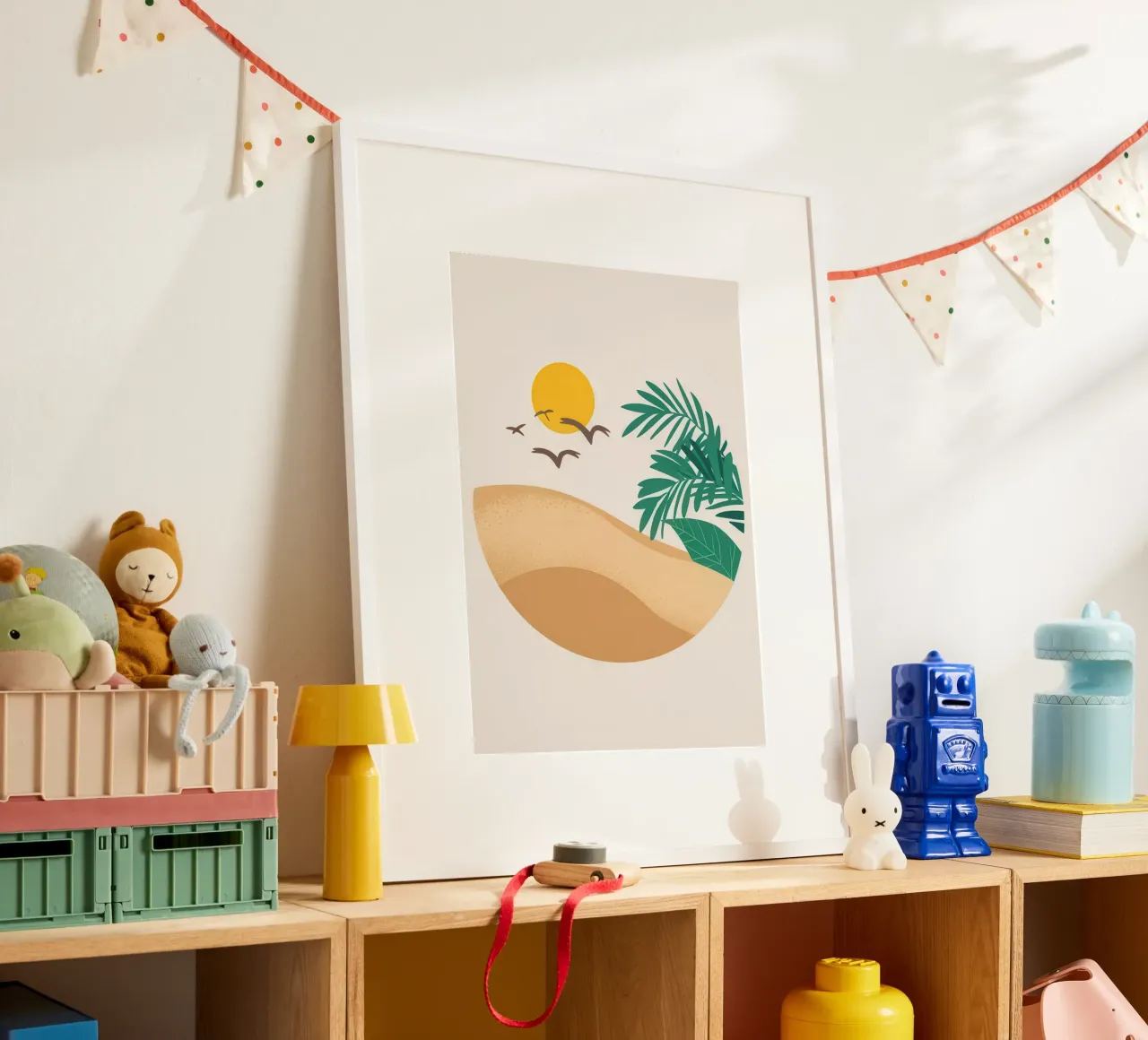 Wüstensonnengruß Poster von Mythy Brush