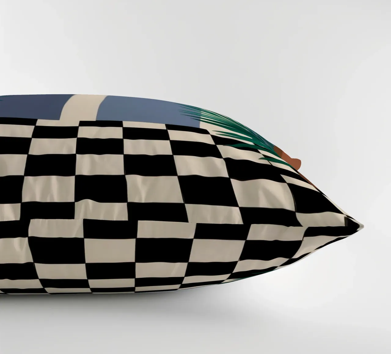 Torbogen Schachbrettmusterweg Kissen von Prism Ritual