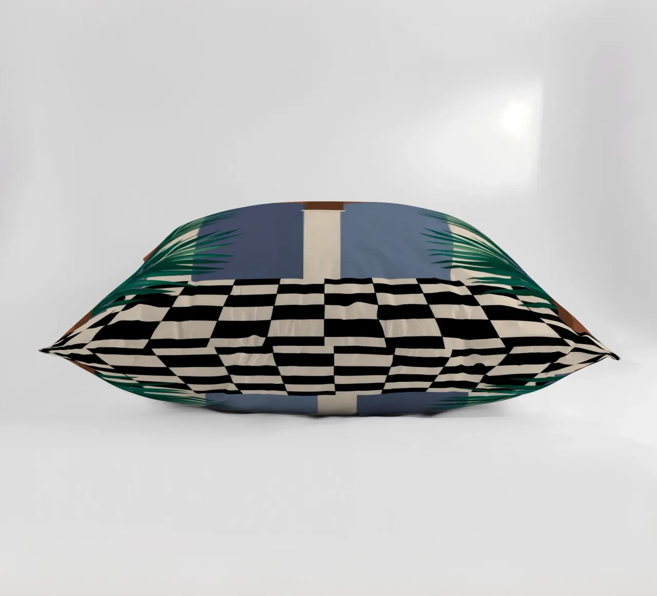 Torbogen Schachbrettmusterweg Kissen von Prism Ritual