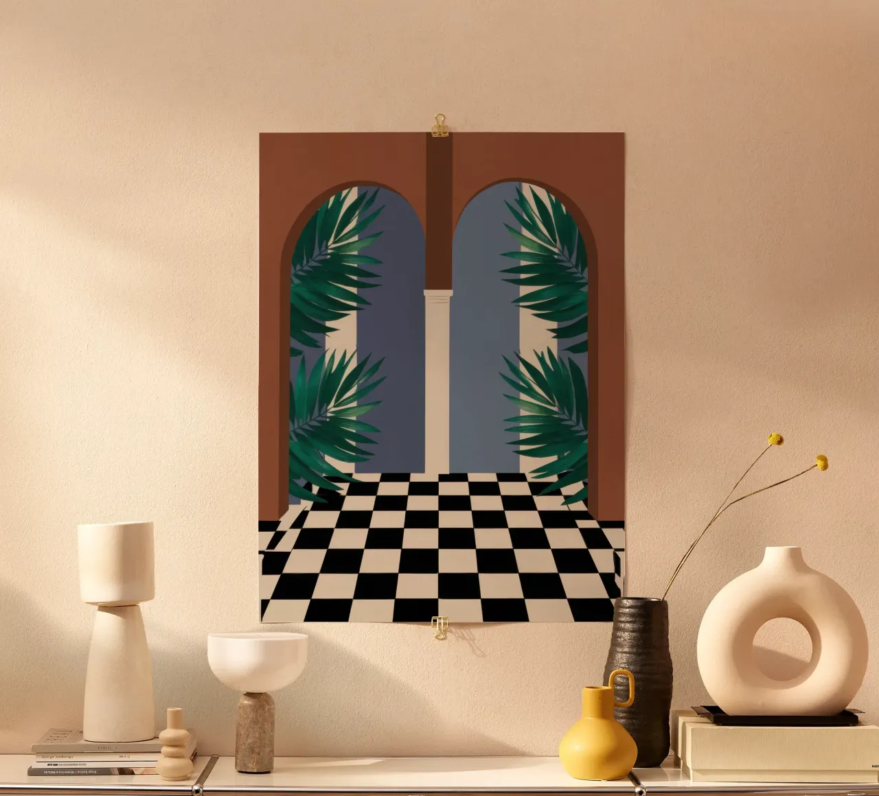 Sentiero a scacchi ad arco carta hahnemühle da Prism Ritual
