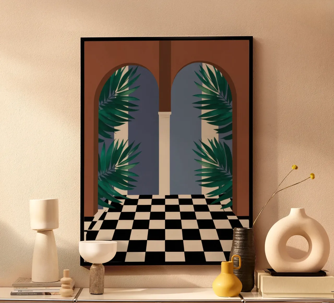 Sentiero a scacchi ad arco carta hahnemühle da Prism Ritual