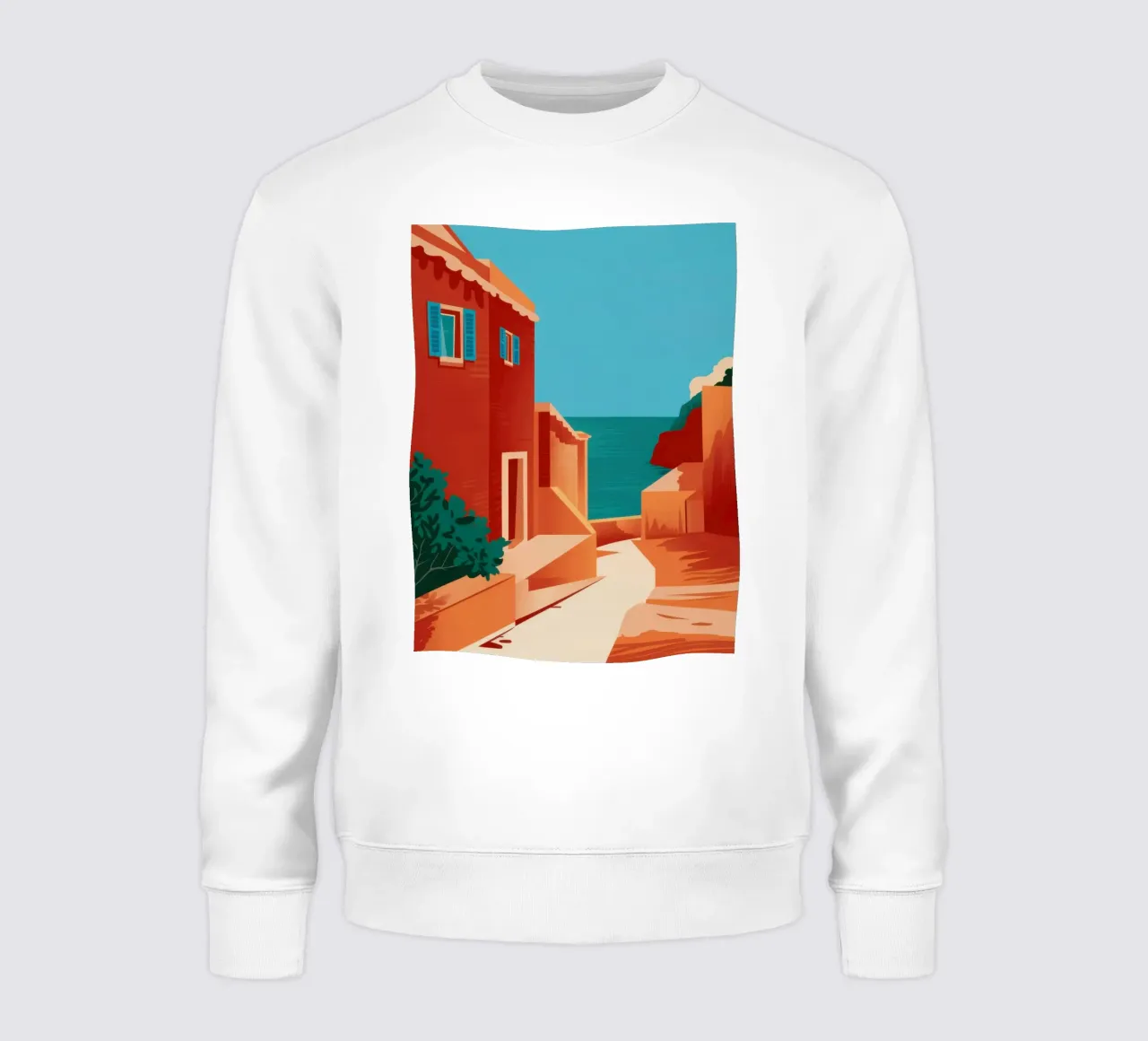 De rode weg naar huis sweatshirt van Ink Pulse